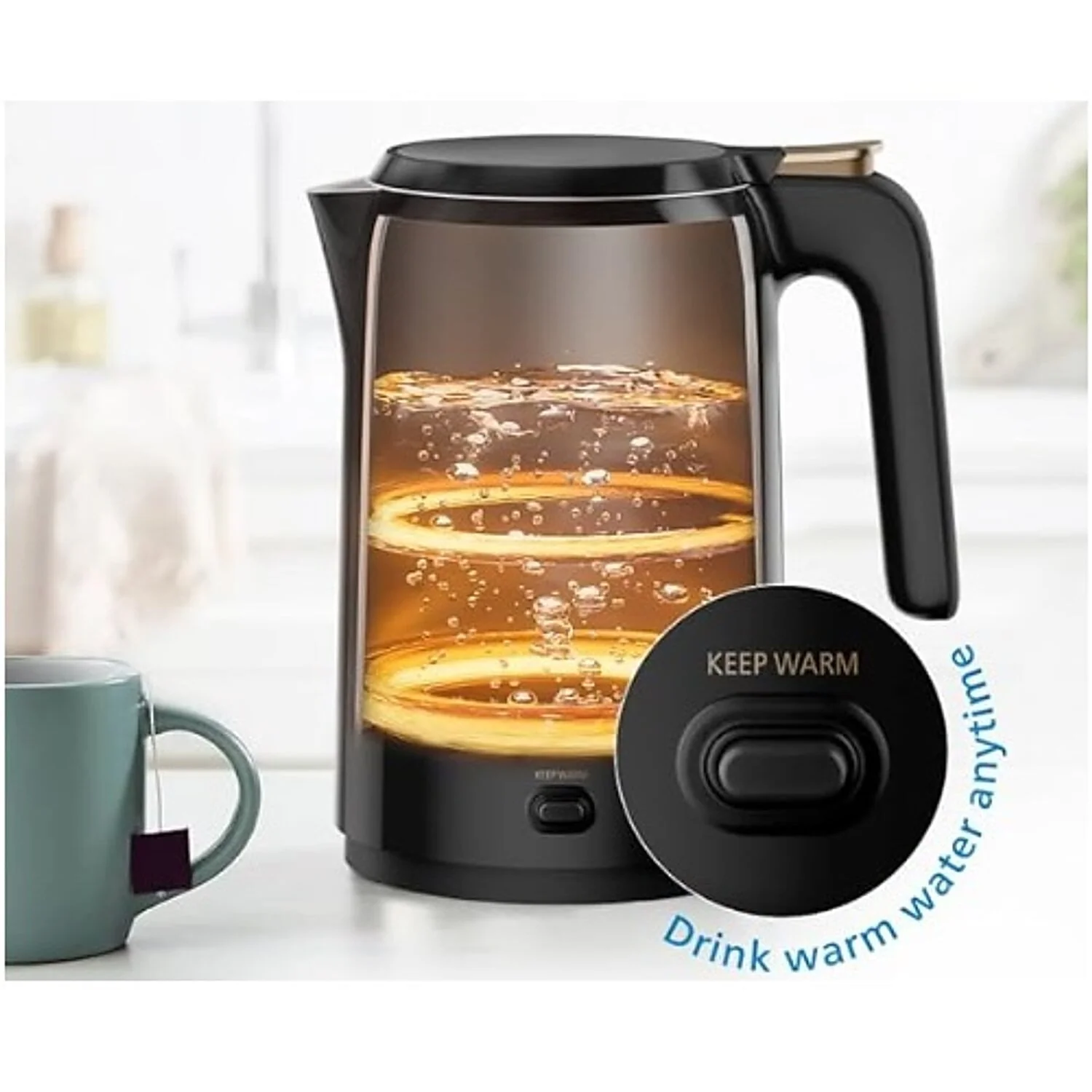 Philips Double Walled Electric Kettle 1.5L - HD9378/80 - Image 4