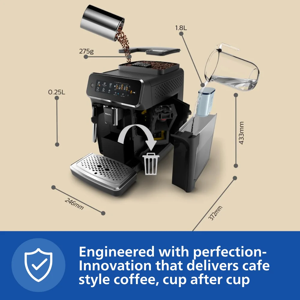 Philips Fully Automatic Espresso Machine - EP3221/40 - Image 9