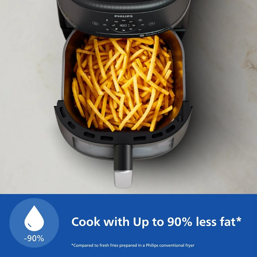 Philips 4.2L Digital Airfryer with Rapid Air Technology  - NA221/00 - Image 3