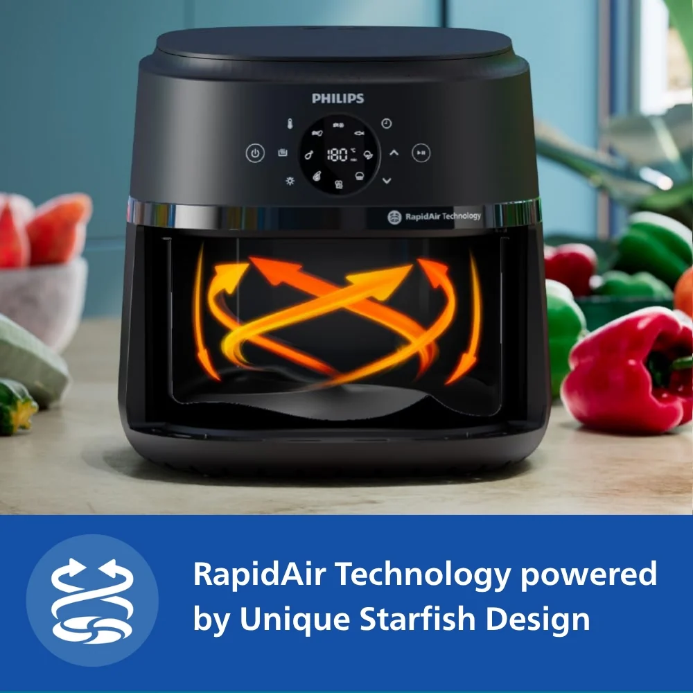 Philips 4.2L Digital Airfryer with Rapid Air Technology  - NA221/00 - Image 4