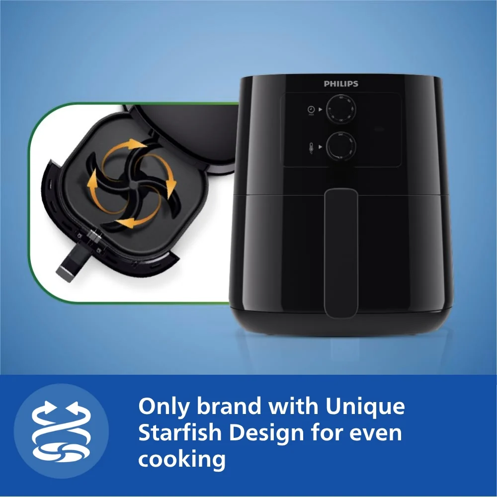 Philips Analog 4.1 Ltr Airfryer with Rapid Air Technology - HD9200/90 - Image 5