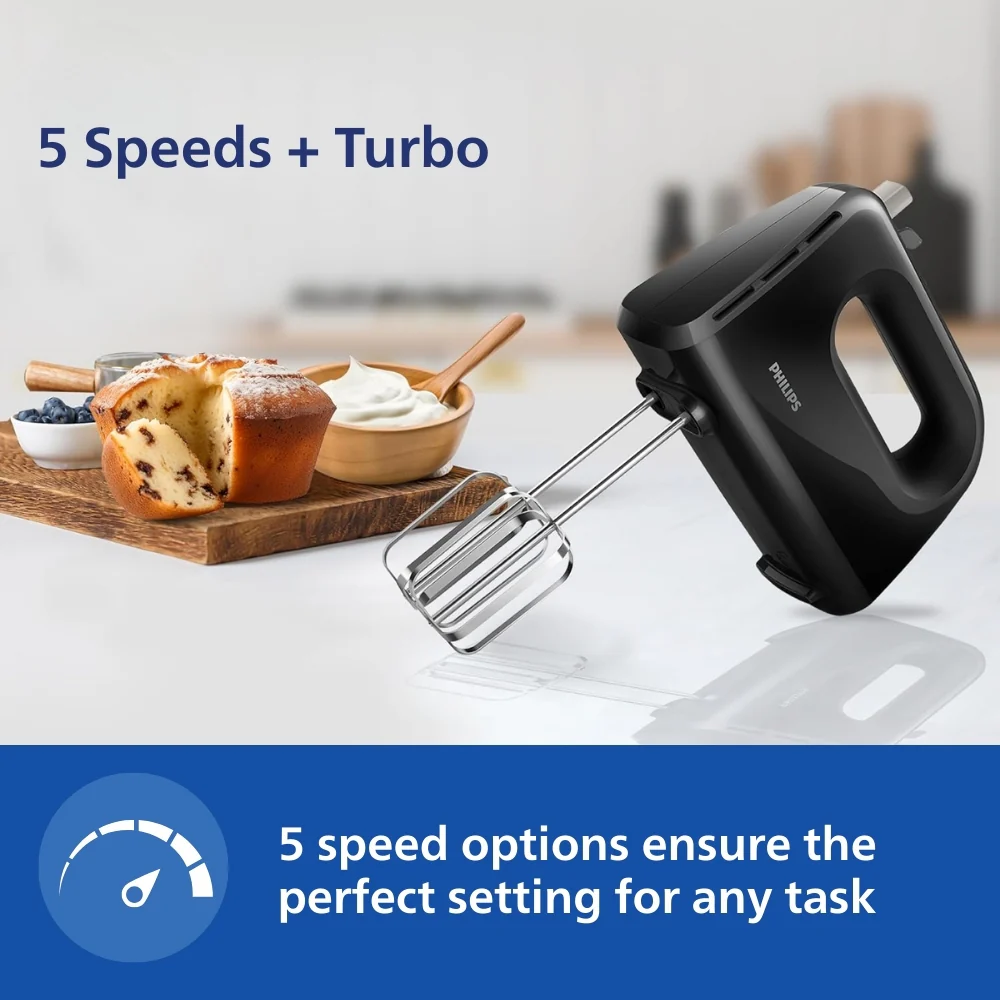 Philips Hand Mixer 300W - HR3705/10 - Image 5