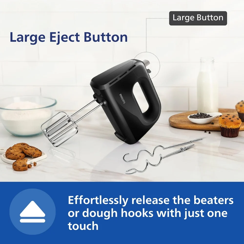Philips Hand Mixer 300W - HR3705/10 - Image 6