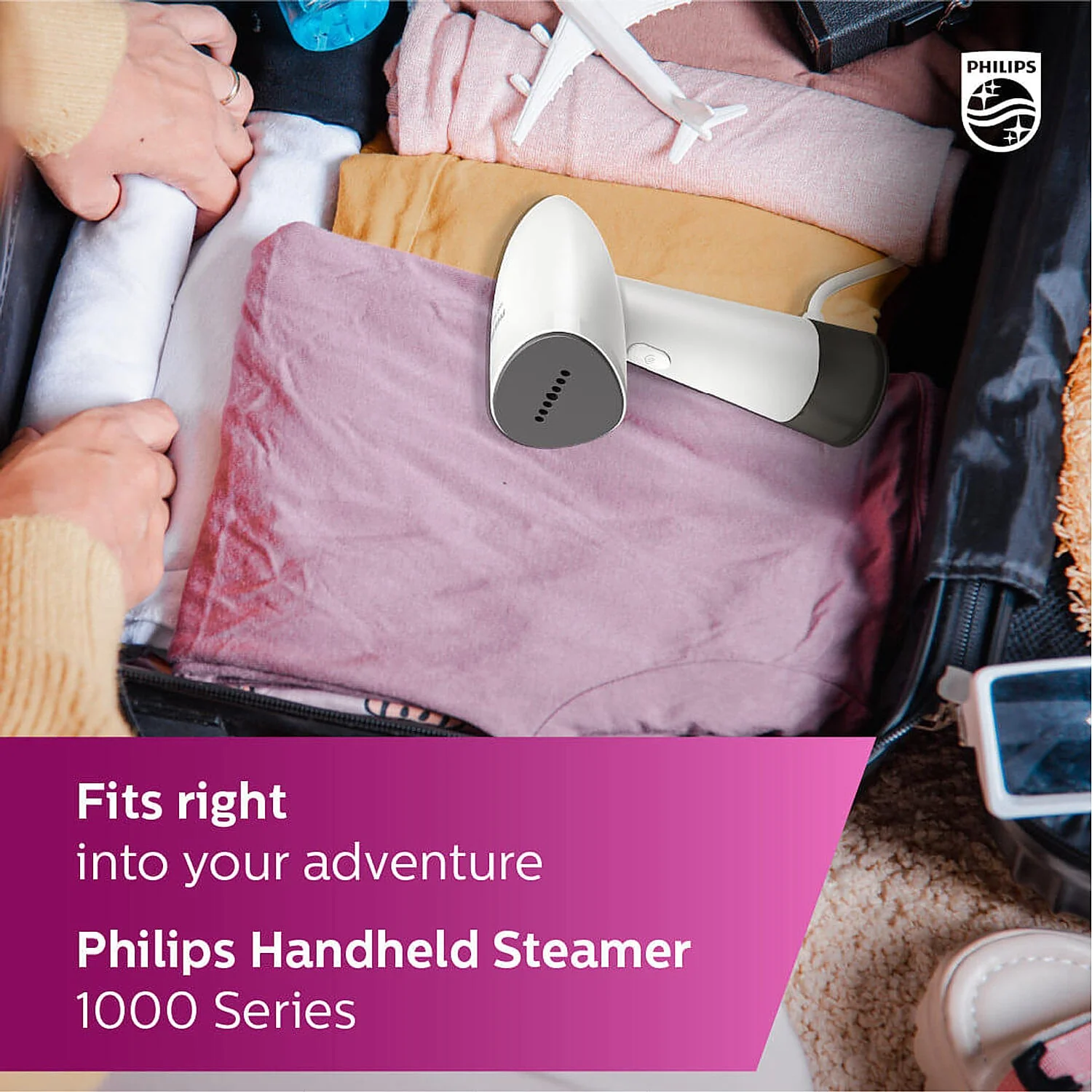 Philips 1000 series Compact Handheld Garment Steamer - STH1010/10 - EMP - Image 8