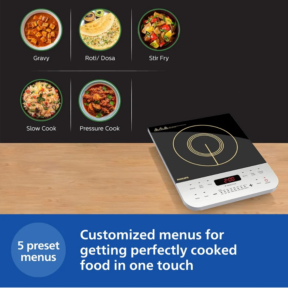 Philips Induction Cooktop with Sensor Touch Control - HD4938/01 - Image 5