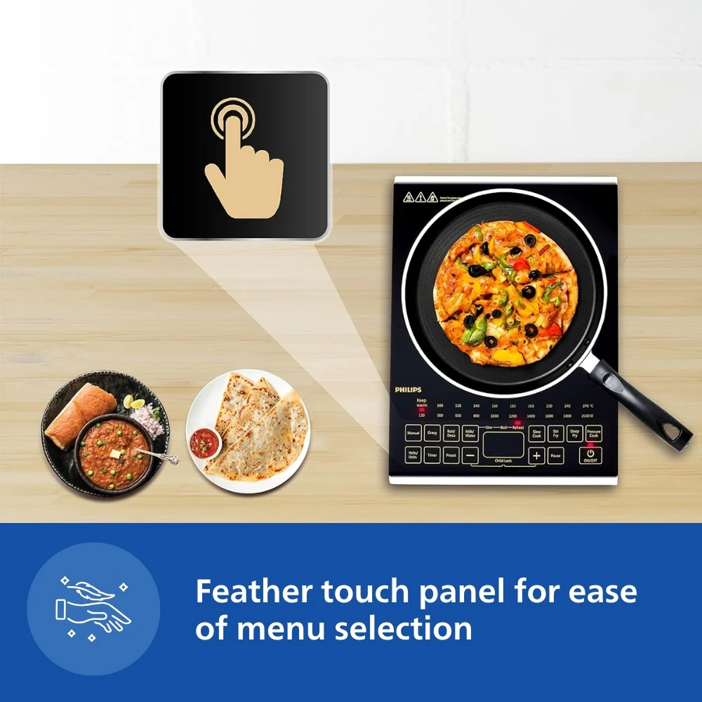 Philips Induction Cooktop with Sensor Touch Control - HD4938/01 - Image 7
