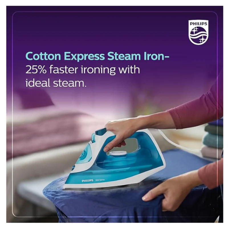 Philips Steam Iron with Black non-stick soleplate and Steam Rate of up to 15 g/min - DST0820/20 - Image 4