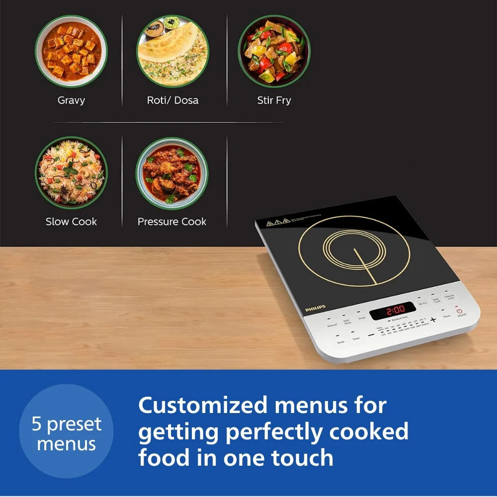 Philips Induction Cooktop 2100W for Fast Cooking - HD4928/01 - Image 4