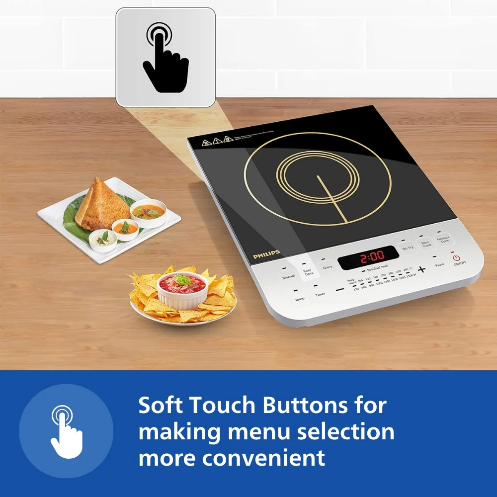Philips Induction Cooktop 2100W for Fast Cooking - HD4928/01 - Image 5