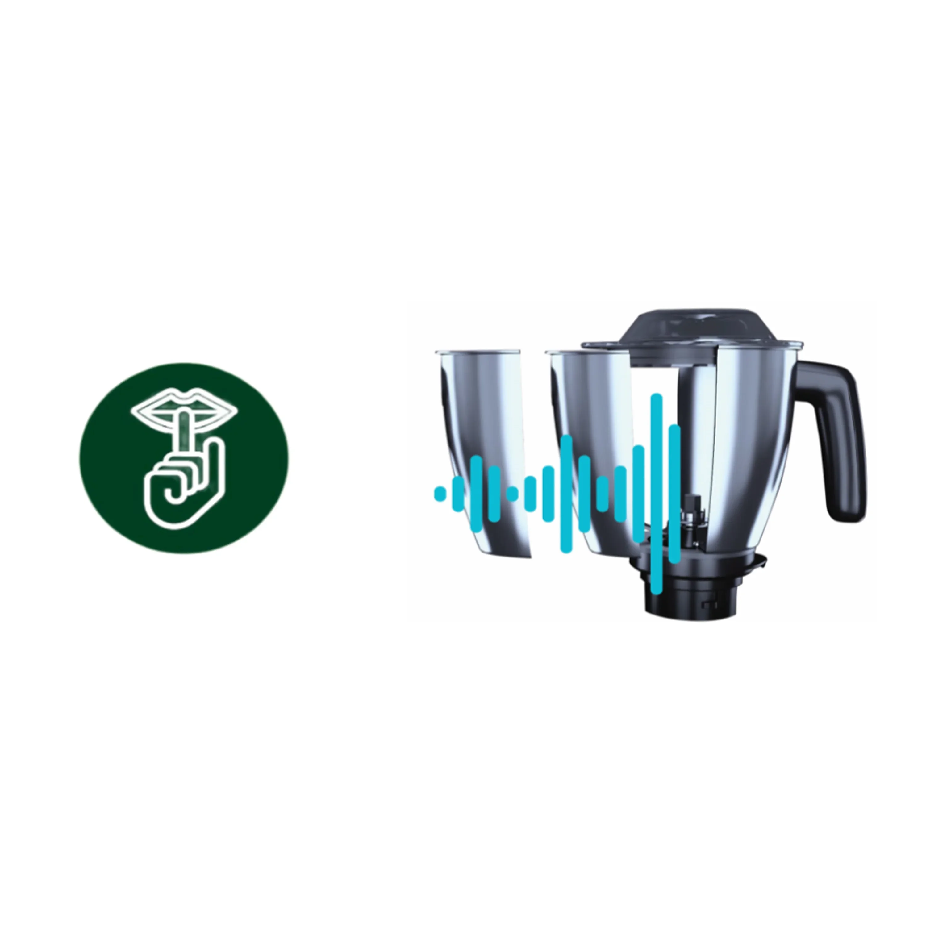 Refurbished Philips 1000 Watt 4 Jars Black Mixer Grinder with 5 Preset Modes - HL7778/00 - Image 3