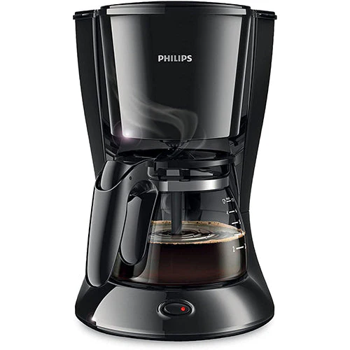 Refurbished Philips Daily Coffee Maker Metal Black with Aroma Twister - HD7432/20