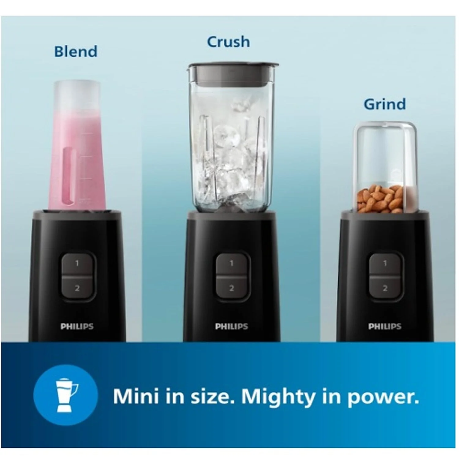 Refurbished Philips electric nutri-blend mixer with 3-Jar Capacity - HR2603/90 - Image 4
